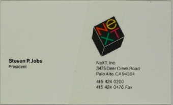 Steve Jobs business card