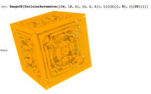 3D cellular automata